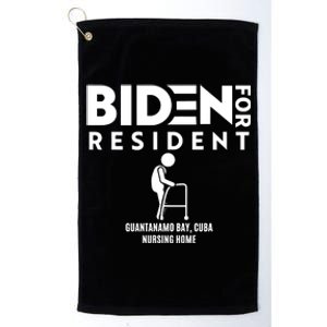 Biden For Resident At Guantanamo Bay Cuba Nursing Home Platinum Collection Golf Towel