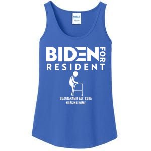 Biden For Resident At Guantanamo Bay Cuba Nursing Home Ladies Essential Tank