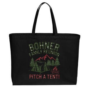 Bohner Family Reunion Pitch A Tent Cotton Canvas Jumbo Tote