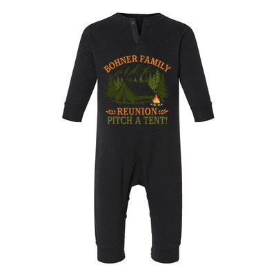 Bohner Family Reunion Pitch A Tent Infant Fleece One Piece