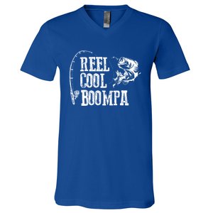 Boompa Fishing: Reel Cool Boompa Gift V-Neck T-Shirt