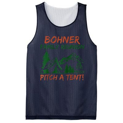 Bohner Family Reunion Pitch A Tent Raglan Gift Mesh Reversible Basketball Jersey Tank