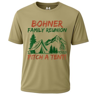 Bohner Family Reunion Pitch A Tent Raglan Gift Cooling Performance Crew T-Shirt