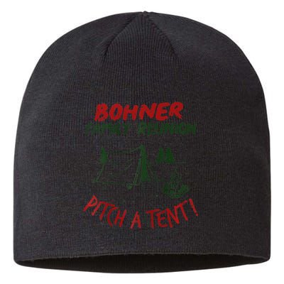 Bohner Family Reunion Pitch A Tent Vintage Raglan Gift Sustainable Beanie