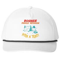 Bohner Family Reunion Pitch A Tent! Apparel Snapback Five-Panel Rope Hat