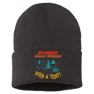 Bohner Family Reunion Pitch A Tent! Apparel Sustainable Knit Beanie