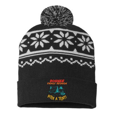 Bohner Family Reunion Pitch A Tent! Apparel USA-Made Snowflake Beanie