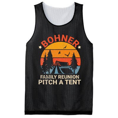 Bohner Family Reunion Pitch A Tent Retro Vintage Mesh Reversible Basketball Jersey Tank