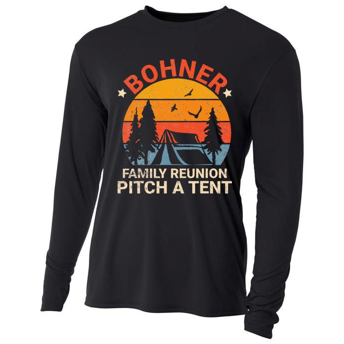 Bohner Family Reunion Pitch A Tent Retro Vintage Cooling Performance Long Sleeve Crew