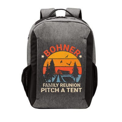 Bohner Family Reunion Pitch A Tent Retro Vintage Vector Backpack