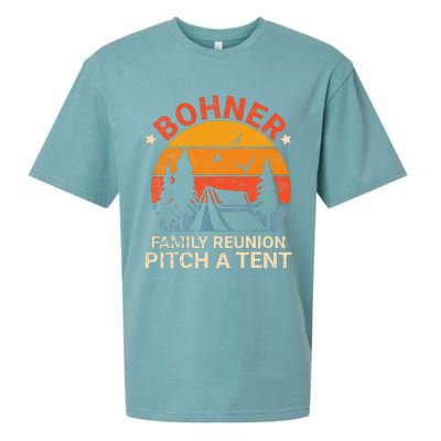 Bohner Family Reunion Pitch A Tent Retro Vintage Sueded Cloud Jersey T-Shirt