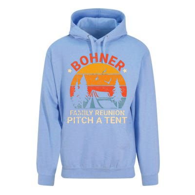 Bohner Family Reunion Pitch A Tent Retro Vintage Unisex Surf Hoodie