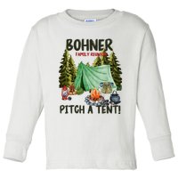 Bohner Family Reunion Pitch A Tent Vintage Toddler Long Sleeve Shirt