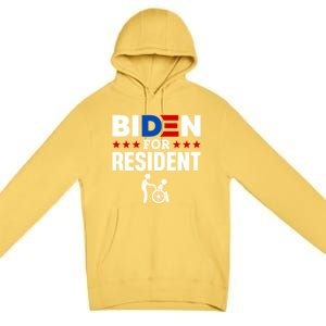 Biden For Resident Funny Anti Biden Premium Pullover Hoodie