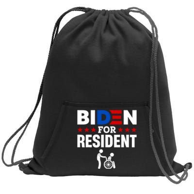 Biden For Resident Funny Anti Biden Sweatshirt Cinch Pack Bag