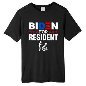 Biden For Resident Funny Anti Biden Tall Fusion ChromaSoft Performance T-Shirt