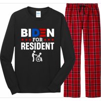 Biden For Resident Funny Anti Biden Long Sleeve Pajama Set