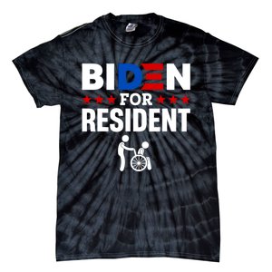 Biden For Resident Funny Anti Biden Tie-Dye T-Shirt