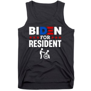 Biden For Resident Funny Anti Biden Tank Top