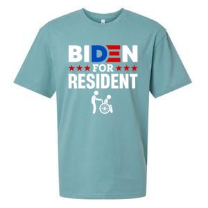 Biden For Resident Funny Anti Biden Sueded Cloud Jersey T-Shirt