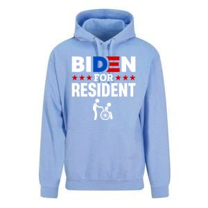 Biden For Resident Funny Anti Biden Unisex Surf Hoodie