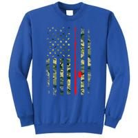 Bass Fishing Rod Camouflage American Flag Fisher Gift Great Gift Sweatshirt