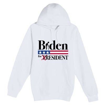 Biden For Resident Funny Anti Biden Premium Pullover Hoodie