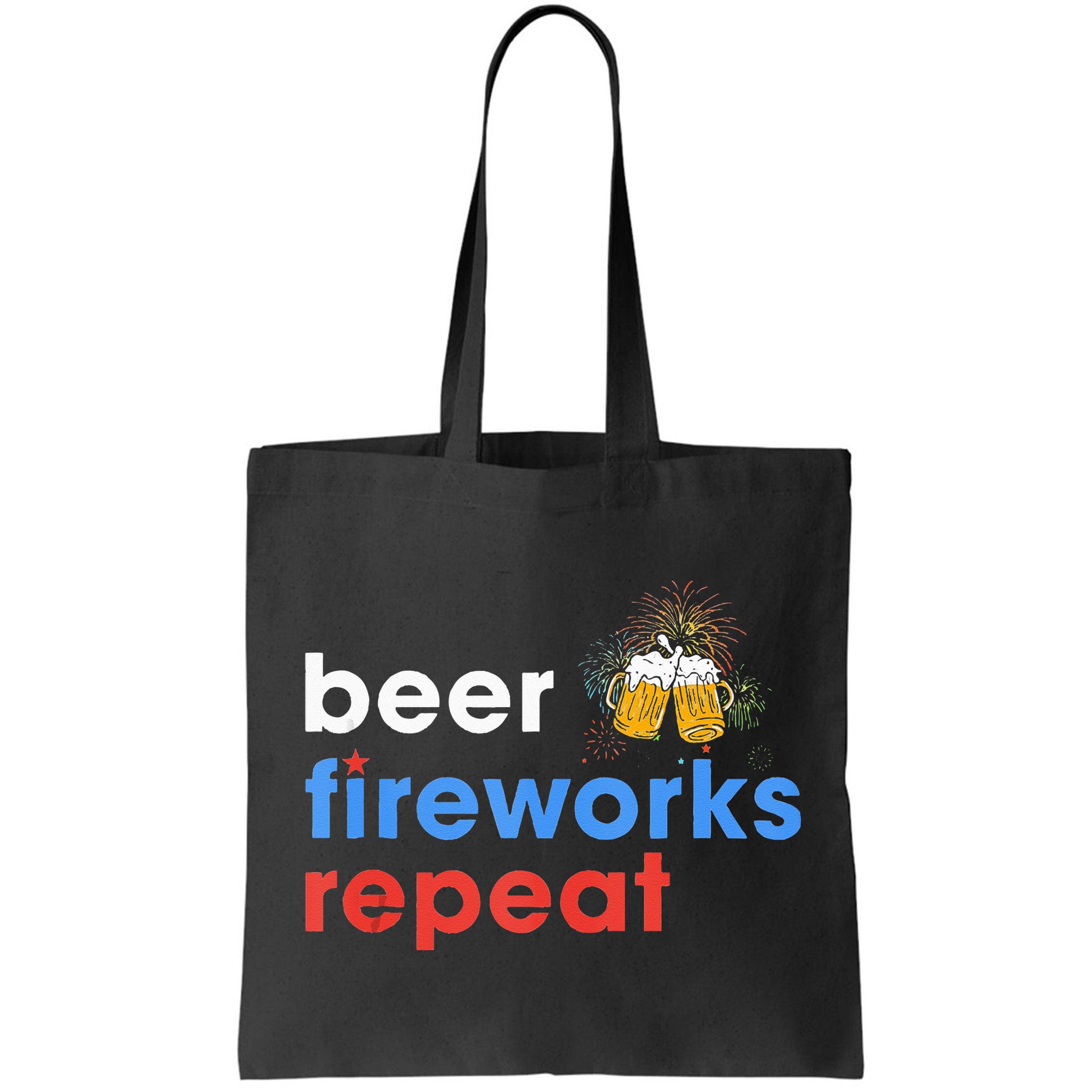 Beer Fireworks Repeat Funny 4th Of July Beer Lovers Gifts Bag