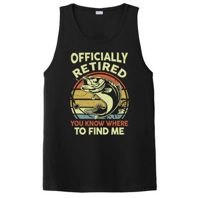 Bass Fish Retire Retirement Funny Grandpa Fishing PosiCharge Competitor Tank