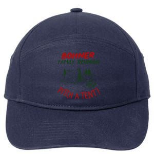 Bohner Family Reunion Pitch A Tent Family Matching 7-Panel Snapback Hat