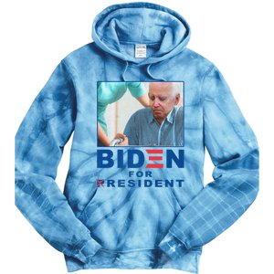 Biden For Resident Funny Biden Nursing Tie Dye Hoodie