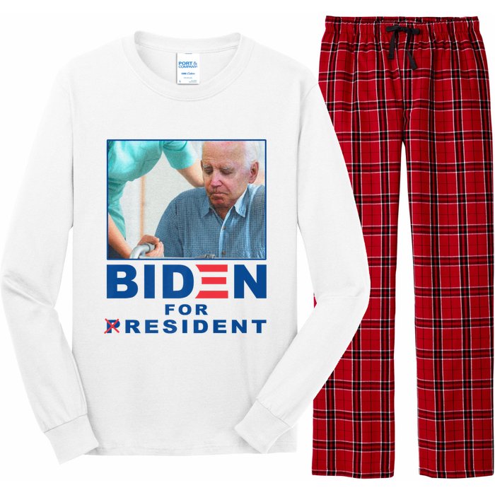 Biden For Resident Funny Biden Nursing Long Sleeve Pajama Set