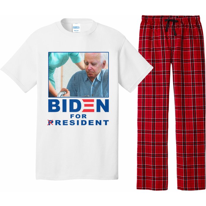 Biden For Resident Funny Biden Nursing Pajama Set