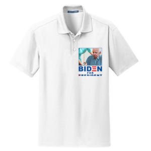 Biden For Resident Funny Biden Nursing Dry Zone Grid Polo