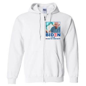 Biden For Resident Funny Biden Nursing Full Zip Hoodie