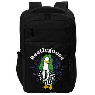 Beetlegoose Funny Silly Goose Spooky Design Funny Goose Costume Music Characters Impact Tech Backpack