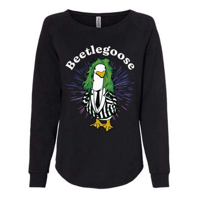 Beetlegoose Funny Silly Goose Spooky Design Funny Goose Costume Music Characters Womens California Wash Sweatshirt