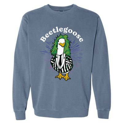 Beetlegoose Funny Silly Goose Spooky Design Funny Goose Costume Music Characters Garment-Dyed Sweatshirt