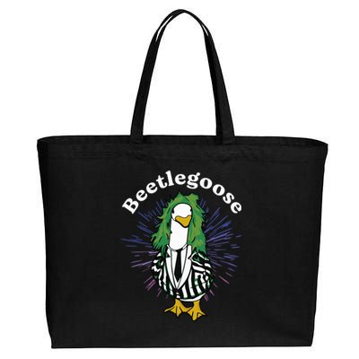 Beetlegoose Funny Silly Goose Spooky Design Funny Goose Costume Music Characters Cotton Canvas Jumbo Tote