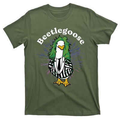 Beetlegoose Funny Silly Goose Spooky Design Funny Goose Costume Music Characters T-Shirt