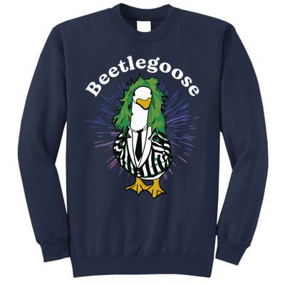 Beetlegoose Funny Silly Goose Spooky Design Funny Goose Costume Music Characters Sweatshirt