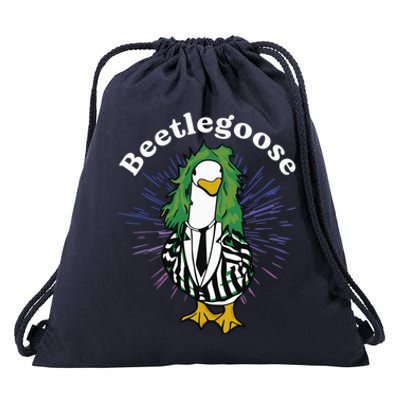 Beetlegoose Funny Silly Goose Spooky Design Funny Goose Costume Music Characters Drawstring Bag