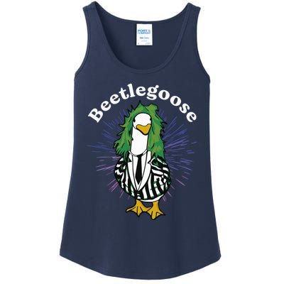 Beetlegoose Funny Silly Goose Spooky Design Funny Goose Costume Music Characters Ladies Essential Tank