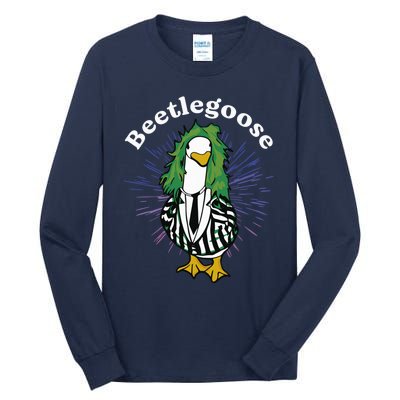 Beetlegoose Funny Silly Goose Spooky Design Funny Goose Costume Music Characters Tall Long Sleeve T-Shirt