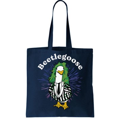 Beetlegoose Funny Silly Goose Spooky Design Funny Goose Costume Music Characters Tote Bag