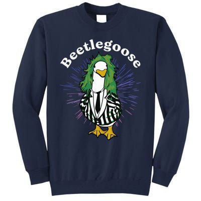 Beetlegoose Funny Silly Goose Spooky Design Funny Goose Costume Music Characters Tall Sweatshirt