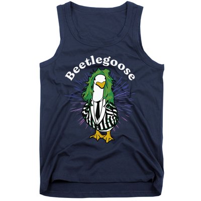 Beetlegoose Funny Silly Goose Spooky Design Funny Goose Costume Music Characters Tank Top