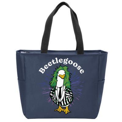 Beetlegoose Funny Silly Goose Spooky Design Funny Goose Costume Music Characters Zip Tote Bag