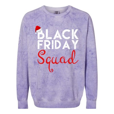 Black Friday Squad Shopping Team Family Funny Christmas Gift Colorblast Crewneck Sweatshirt