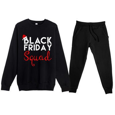 Black Friday Squad Shopping Team Family Funny Christmas Gift Premium Crewneck Sweatsuit Set